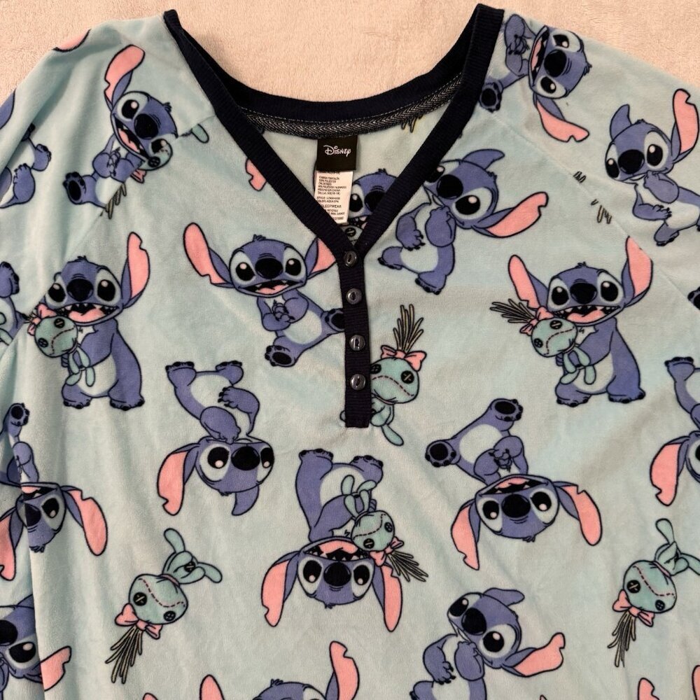2 Piece Disney Lilo &‎ Stitch Women’s Pajama Set XL 16-18 - Picture 3 of 15